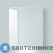 Зеркальный шкаф BelBagno SPC-1A-DL-BL-600 с нижней подсветкой двери с одной распашной дверью, с двусторонним зеркальным полотном, со стеклянными полками, с розеткой и сенсорным выключателем