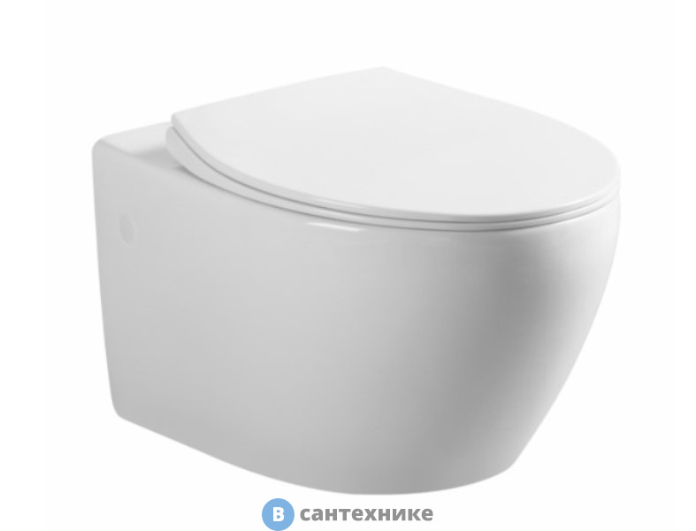 Унитаз подвесной Art & MAX ELEGANT AM9316CHR безободковый, без сиденья