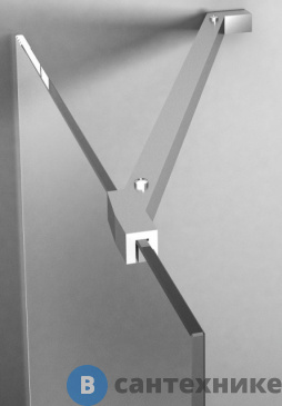 картинка Штанга Jacob Delafon E22BT-GA хромированная с поворотным механизмом для боковой панели