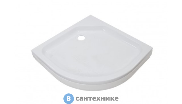 Душевой поддон Тритон низкий полукруг 100х100 (ПД6) без сифона