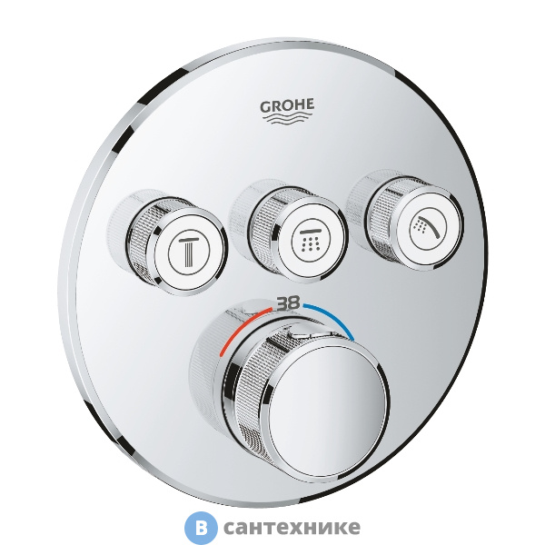 Смеситель Grohe 29121000 GRT SmCtrl THM ван/душ