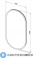 картинка Зеркало Aquanet Монте 50х100 LED (овал) (288970)