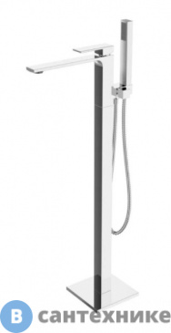 картинка Смеситель Orange Lutz M04-336cr однозахватный напольный для ванны, хром