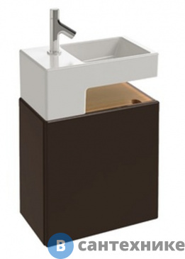 картинка Тумба под раковину Jacob Delafon TERRACE EB1178-N23 ледяной коричневый лак (49,5х28х49,5)