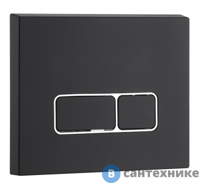 картинка Клавиша смыва WELTWASSER MARBERG 410 SE MT-BL чёрная матовая, для инсталляции, квадратная