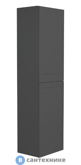 Шкаф Art & MAX PLATINO AM-Platino-1500-2A-SO-GM подвесной с двумя распашными дверцами, серый матовый, 400x300x1500