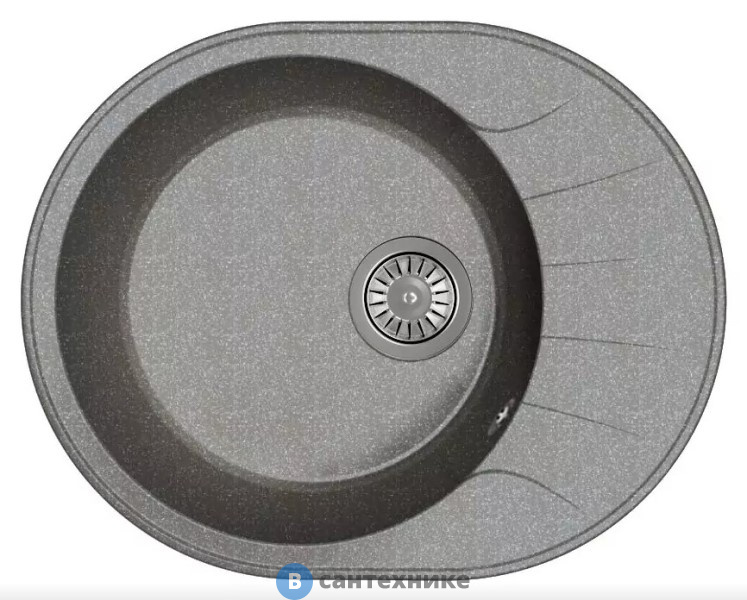 Кухонная мойка Dr. Gans Виола 580, чёрный СМс (25.140.B0580.407)