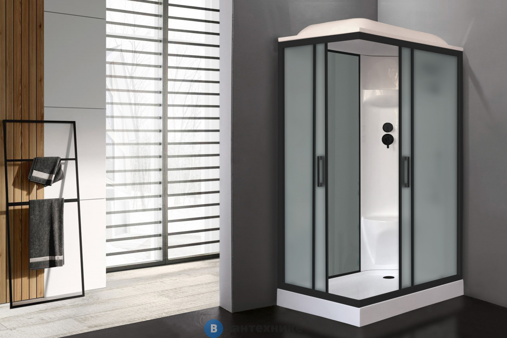 Душевая кабина Royal Bath RB 8120HP6-GC-BL 1200x800x2170 (серое/матовое ) правая (RB8120HP6-GC-BL-R)