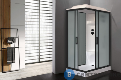 картинка Душевая кабина Royal Bath RB 8120HP6-GC-BL 1200x800x2170 (серое/матовое ) правая (RB8120HP6-GC-BL-R)