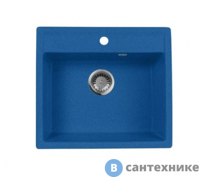 картинка Кухонная мойка АкваГранитЭкс М-56 (синий)