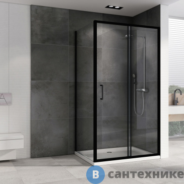 картинка Душевой уголок ABBER Schwarzer Diamant AG30130B5-S80B5