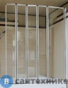Шторка на ванну Radomir стеклянная, складная (5 секций, прозрачная, профиль хром) (1-08-2-0-0-1360)