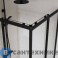 картинка Душевой уголок Vincea City VSS-5CT9010CLB, 1000*900, черный, стекло прозрачное, без поддона