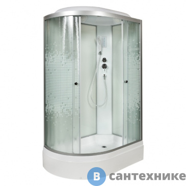 картинка Душевая кабина Deto L 720 R с электрикой (120х80х215 см)