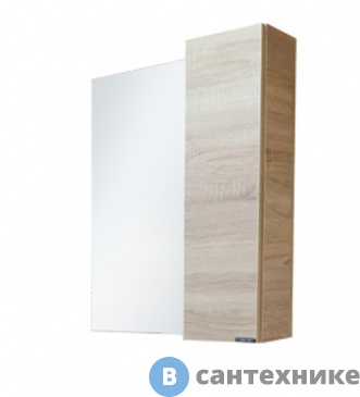 картинка Зеркало-шкаф Comforty Тромсе-60 дуб сонома