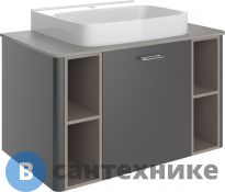 Тумба с раковиной VOQ Drexel Drexel 80 anthracite&cream (554307)