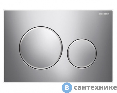 картинка Клавиша смыва Geberit SIGMA 20 115.882.KH.1 (хром/матовый хром/хром)