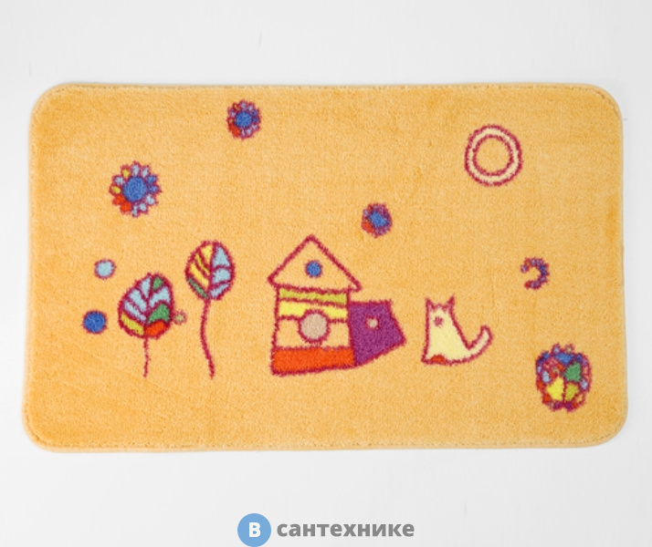 Коврик WasserKRAFT Kammel BM-1211 для ванной комнаты 80х50 см полиамид