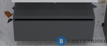 картинка Ящик под столешницу Armadi Art 897-100-A mat 100см АНТРАЦИТ мат. VALLESSI UNO-S