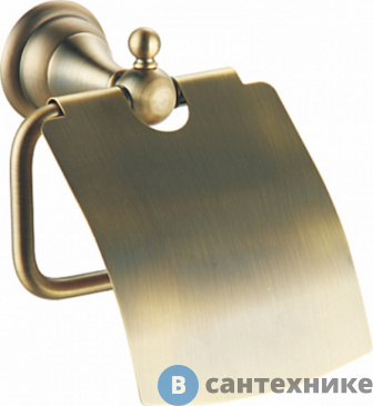 картинка Бумагодержатель AZARIO ELVIA с крышкой, бронза (AZ-91110Q)