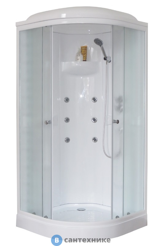 Душевая кабина Royal Bath RB 90HK2-M  900*900*2170 (матовое)