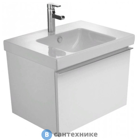 Тумба под раковину Jacob Delafon ODEON UP EB860-N18 белый блестящий (67х48,5x45)