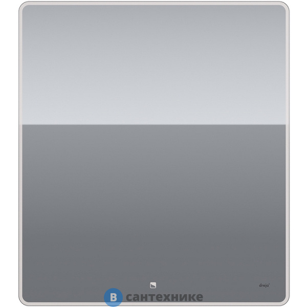 Зеркало Dreja POINT, 80x90 см, сенсорный выключатель, LED-подсветка (99.9029)