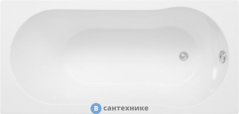 Акриловая ванна Aquanet Light 160x70 (с каркасом) /243871/, без сифона