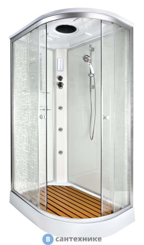 Душевая кабина Deto ЕМ1512 L с гм. и эл. (1200*800*2200)