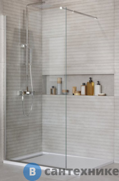 картинка Душевая перегородка BelBagno KRAFT-L-1-90-C-Cr 900x1950 мм