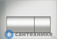 Кнопка смыва Cersanit PRESTO, хром матовый, универсальная (P-BU-PRE/Cm)