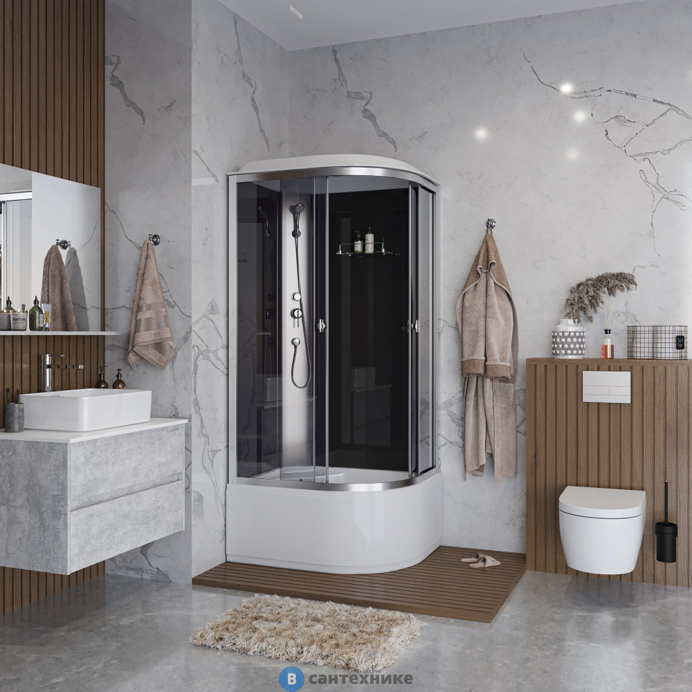 Душевая кабина Niagara Eco E100/80/40L/TN (1000х800х2150)