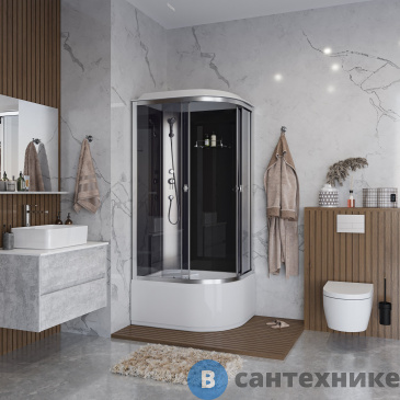 картинка Душевая кабина Niagara Eco E100/80/40L/TN (1000х800х2150)