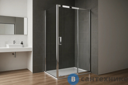 картинка Душевой уголок Royal Bath ACCORD RB 100HPS-T-CH  100x100x200 (прозрачное) (RB100HPS-Т-CH)
