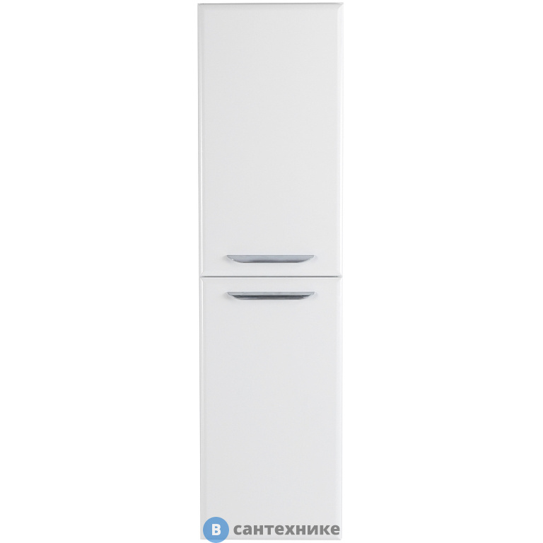 Пенал Cezares ECO ECO-1500-2A-SC-BO подвесной с двумя распашными дверцами с доводчиками, с двумя полками, универсальный, Bianco Opaco, 400x300x1500