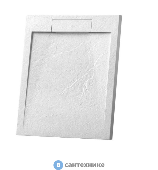 Душевой поддон Vincea VST-4SRL9090W, 900*900*25, из искусственного камня белый матовый, без сифона