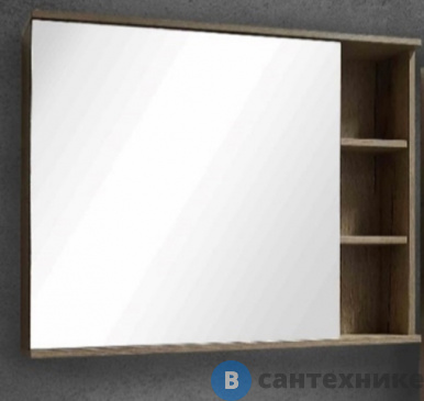 картинка Шкаф-зеркало Grossman ФОРТА-80 универсал. дуб галифакс