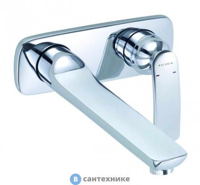 Однорычажный смеситель Kludi BALANCE 522460575 для раковины, внешняя часть, излив 185 мм, хром