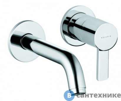 картинка Однорычажный смеситель Kludi ZENTA 382440575 для раковины, внешняя часть, излив 170 мм