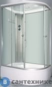 Душевая кабина Aquarius SWT-1906 L высокий поддон 120*80*210 матовое  стекло, проф. серебро