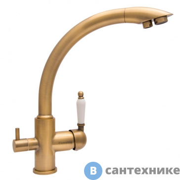 картинка Смеситель FLORENTINA ШАЛЕ бронза для кухни (333.26H.2113.700)