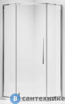 картинка Душевой уголок Vincea Slim-N VSP-4SN100CL, 1000*1000, хром, стекло прозрачное, без поддона