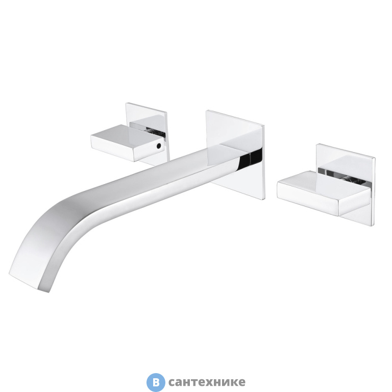 Смеситель ABBER Wasserfall AF8612 для раковины скрытого монтажа, хром