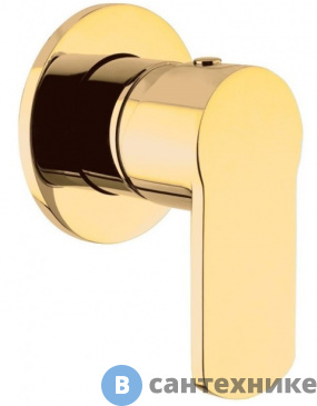 картинка Смеситель Cezares GLAM-DIM-OI встраиваемый, однорычажный для душа, Oro inglese