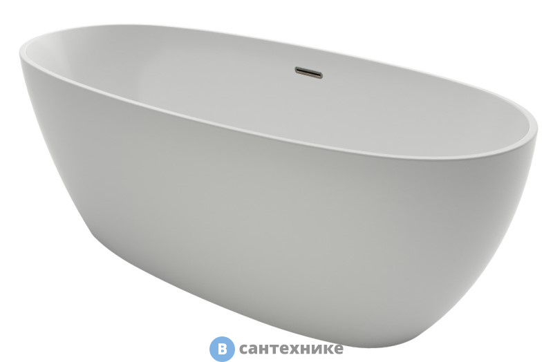 Ванна акриловая AZARIO DARWIN DAR17075 свободностоящая, с сифоном и металлической рамой, 1700х750х600 мм