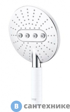 картинка Лейка для душа WasserKRAFT A059 3-функциональная хромоникелевое покрытие, ABS-пластик