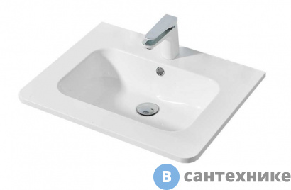 картинка Раковина Vincea VCB-1A600W из искусственного камня, белый