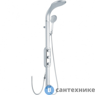 картинка Душевая стойка GLLON SK 095-1-CS серебро 104*22*20 (07010951-02)