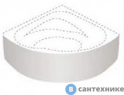 картинка Панель Ifo PBC3014000 VARDE /140х140/ для угловой ванны, белый