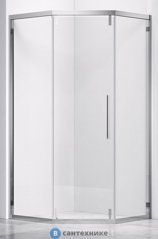 Душевой уголок Vincea Show VSP1-4SH100CL, 1000*1000, хром, стекло прозрачное, без поддона